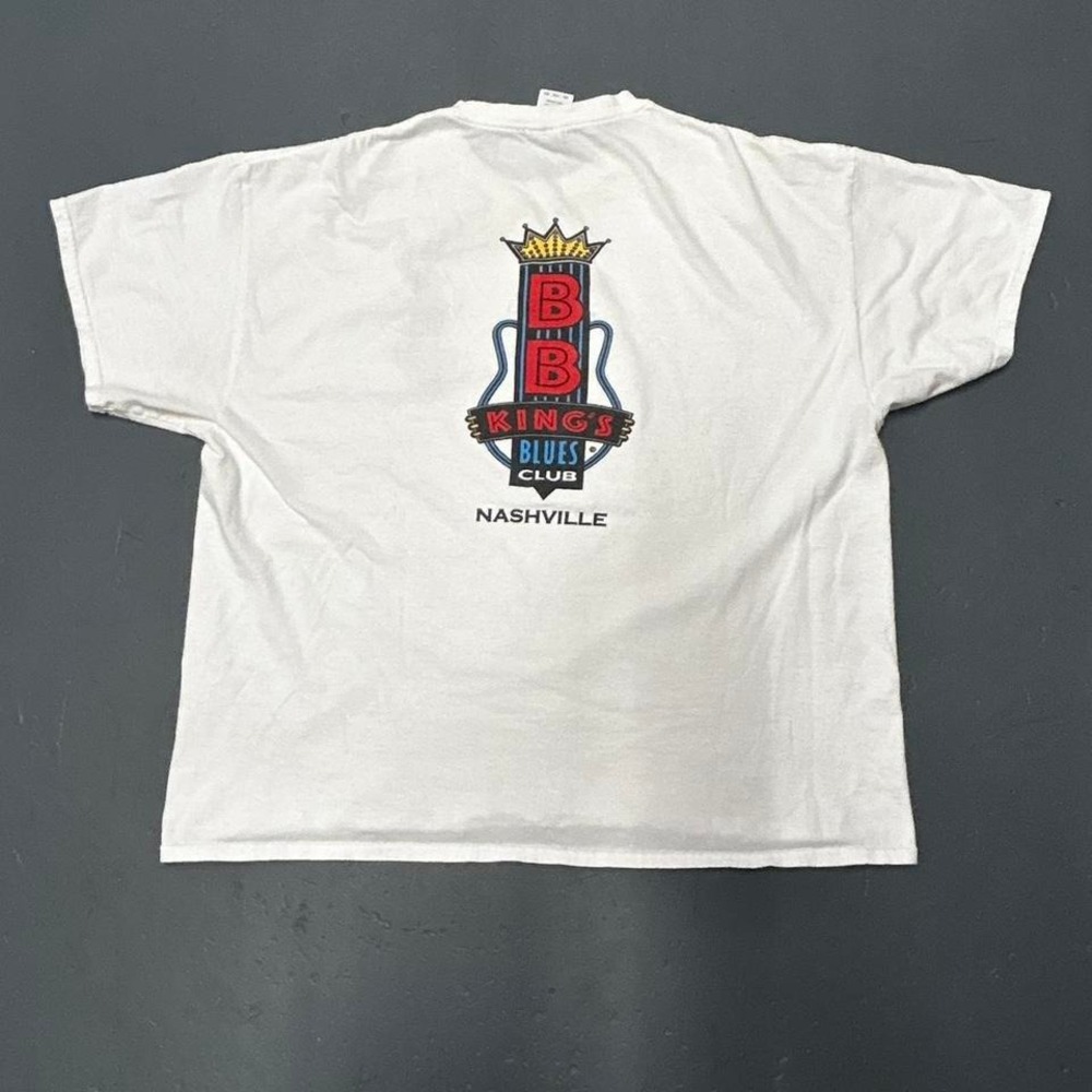 Vintage 2000s BB King blues club music double sided graphic tee shirt tshirt